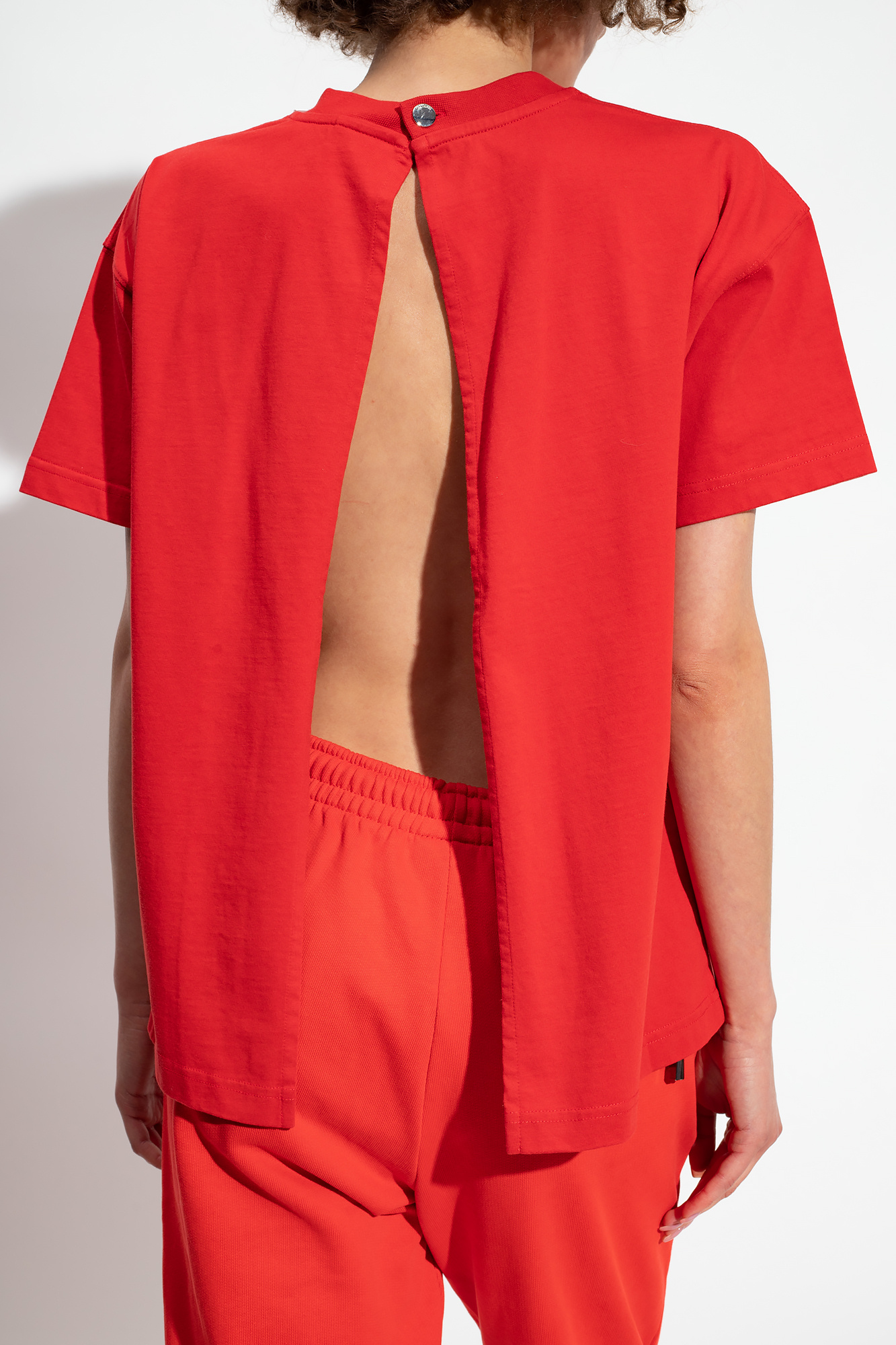 shirt with logo Jacquemus - Red 'Fiesta' T - layered zipped